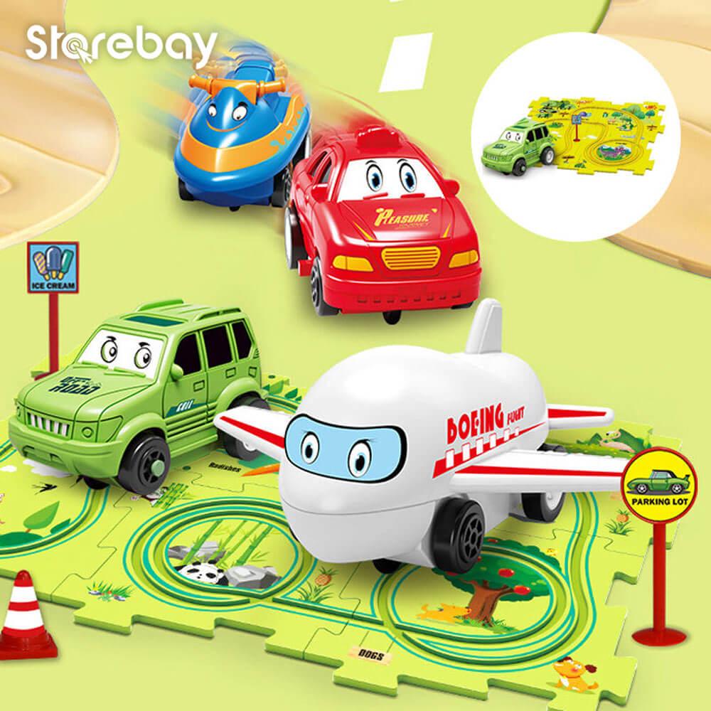 Set de circuit de course-puzzle d’aventure spatiale AstroTrack