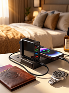 Four-Port USB Wall Charger with Multi-Device Charging