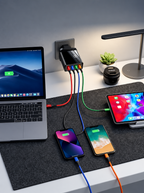 Four-Port USB Wall Charger with Multi-Device Charging