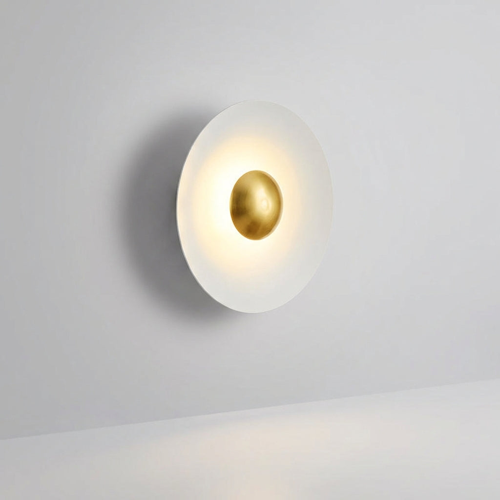 Moderne runde LED-Wandleuchte mit sanfter Halo-Beleuchtung
