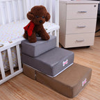 Escalera para mascotas con peldaños acolchados