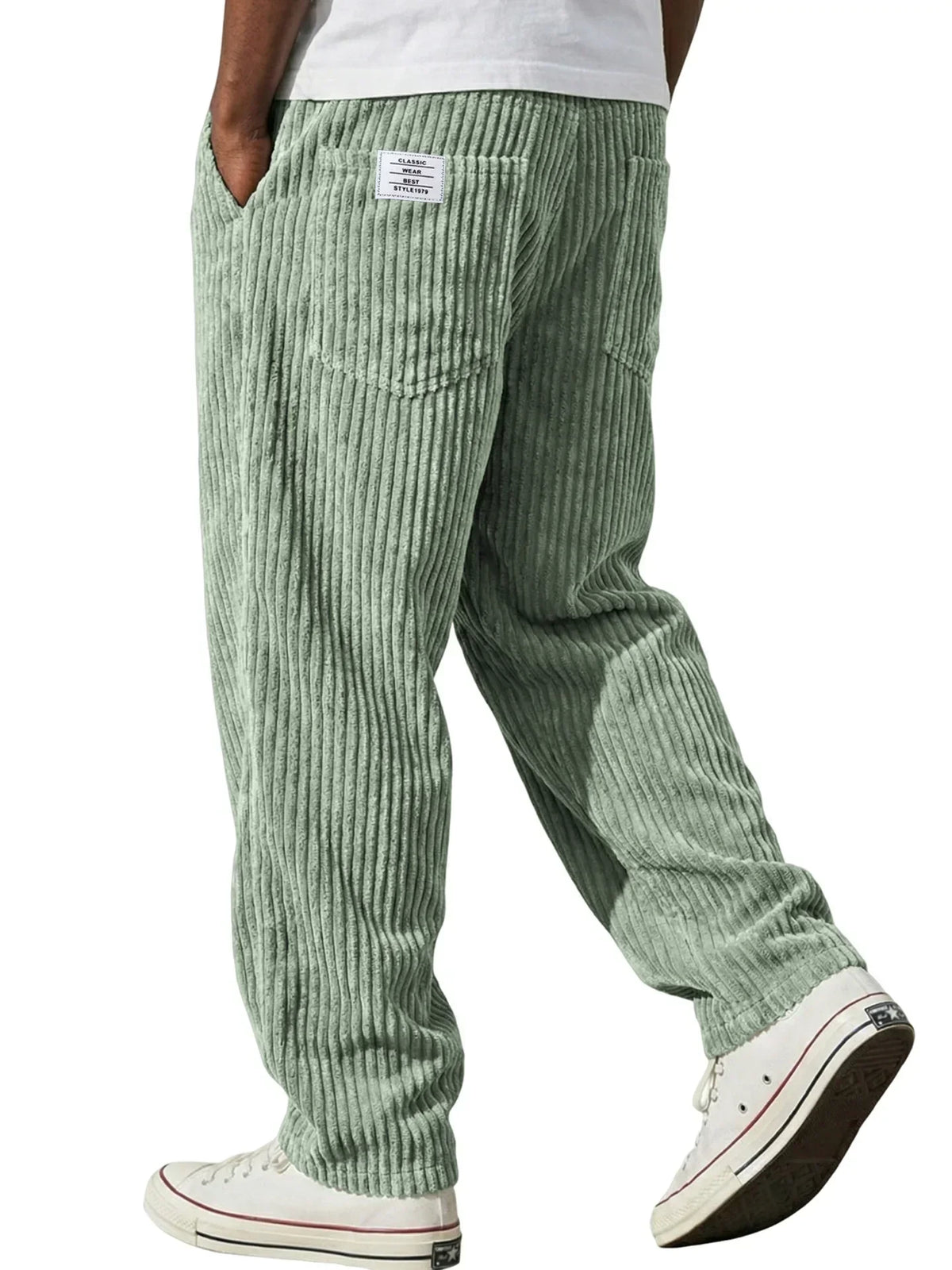 Men’s Ribbed Casual Trousers