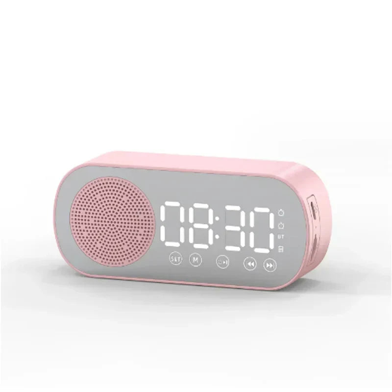 Digital Alarm Clock with Bluetooth Speaker