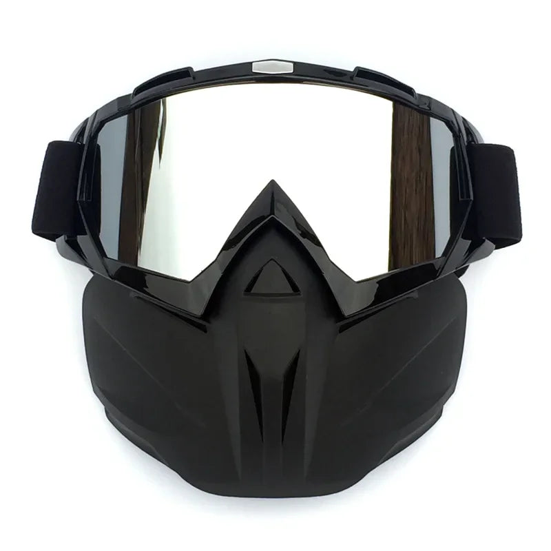 Ski Goggles with Detachable Face Guard