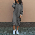 Women’s Hooded Midi Dress