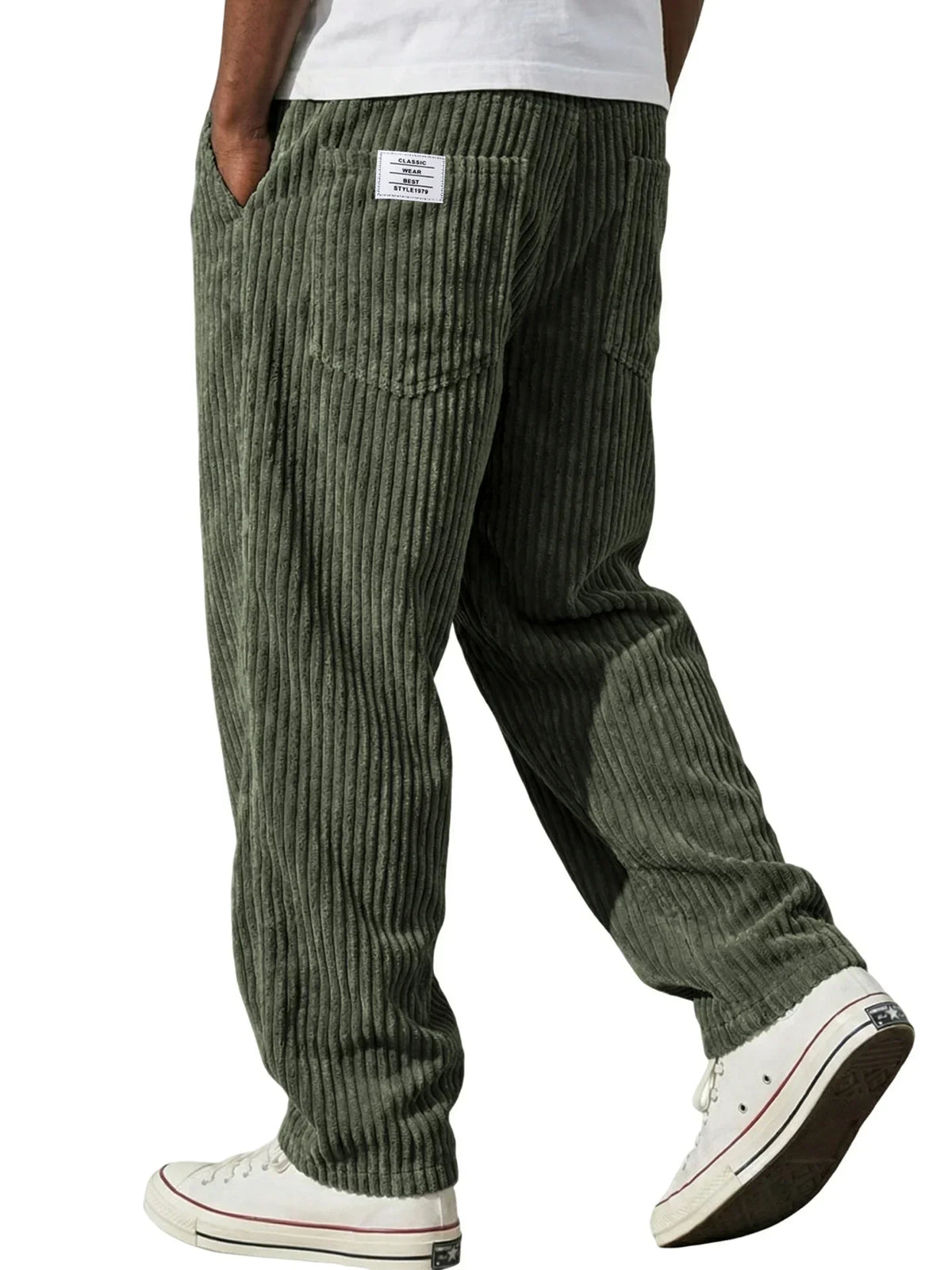 Men’s Ribbed Casual Trousers