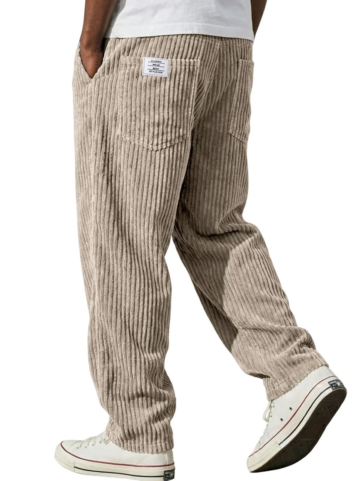 Men’s Ribbed Casual Trousers