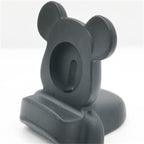 Silicone Apple Watch Charging Stand with Playful Character Design