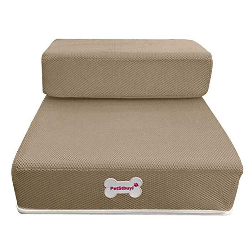 Escalera para mascotas con peldaños acolchados