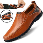 Herren Slipper Casual Loafers mit kontrastierendem Fersen-Detail