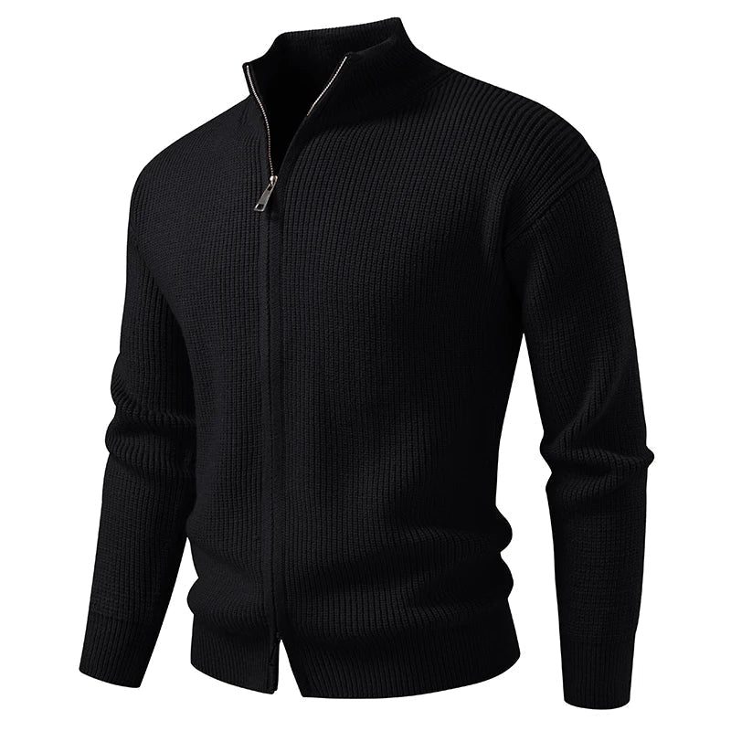 Men’s Ribbed Zip-Up Cardigan