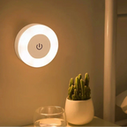 Lampada da parete LED rotonda ricaricabile con pulsante di accensione touch
