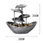 Fontaine à eau de table à quatre niveaux en forme de feuille de lotus