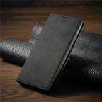 iPhone Wallet Case with Magnetic Holder and Card Storage
