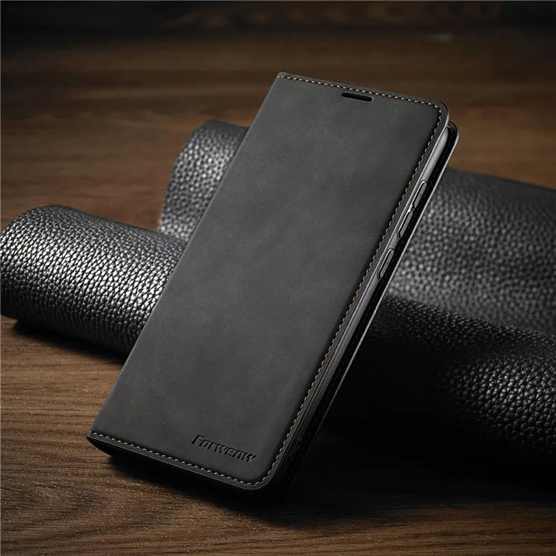 iPhone Wallet Case with Magnetic Holder and Card Storage