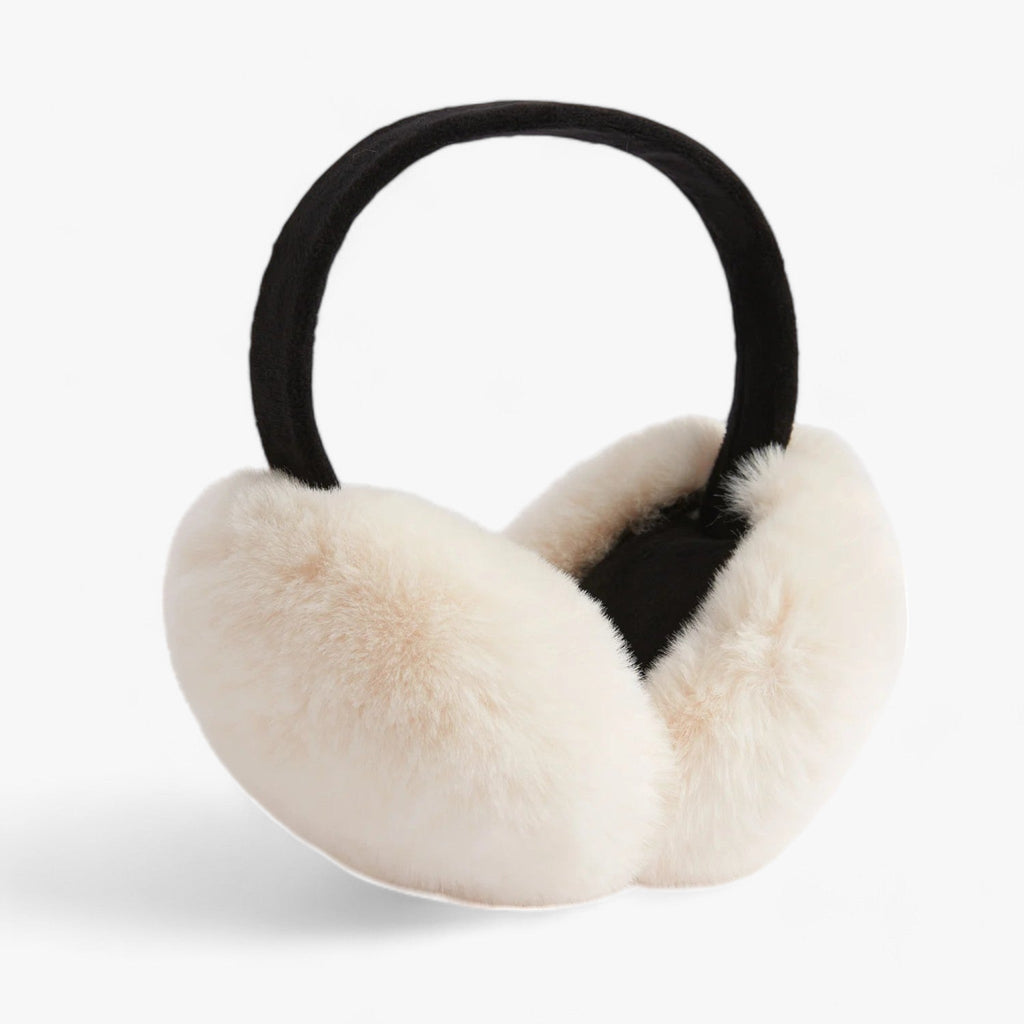 Mjuka vinteröronmuffar med huvudband