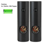 Electric LED Salt and Pepper Grinder Set