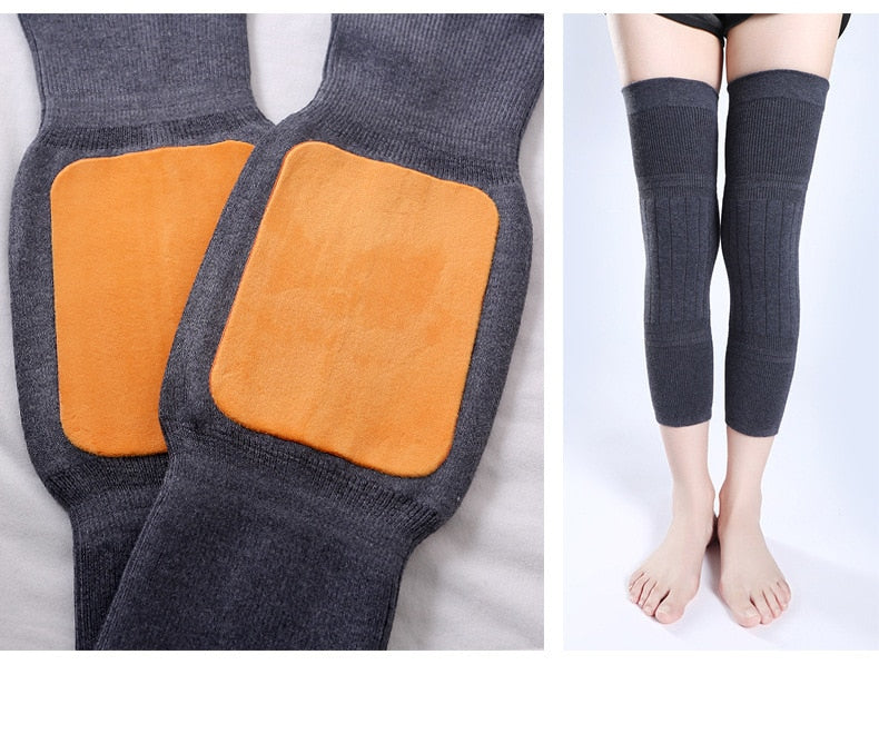 Women's Thermal Knee Warmers with Inner Pads