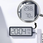 Digitalt vægur med temperatur- og fugtighedsvisning
