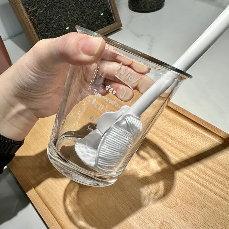 Silikoneflaskebørste med langt skaft