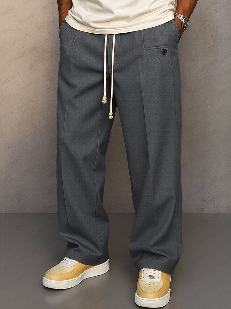 Men's Relaxed Drawstring Casual Pants