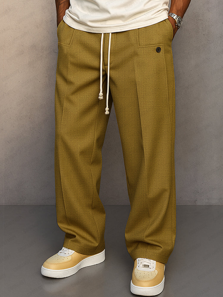 Men's Relaxed Drawstring Casual Pants