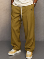 Men's Relaxed Drawstring Casual Pants