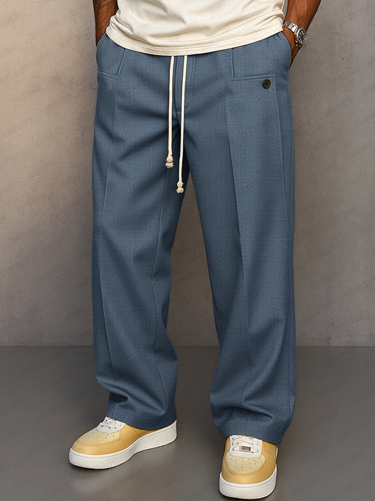 Men's Relaxed Drawstring Casual Pants