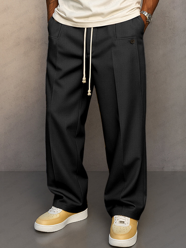 Men's Relaxed Drawstring Casual Pants