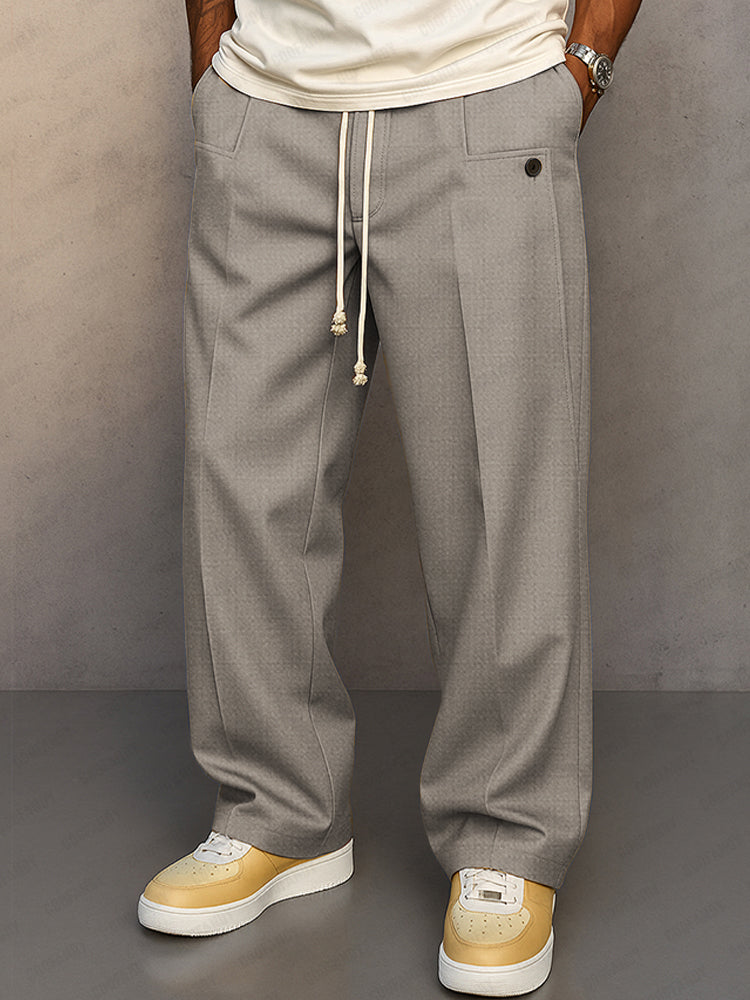 Men's Relaxed Drawstring Casual Pants