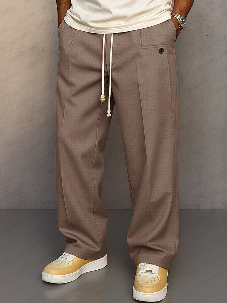 Men's Relaxed Drawstring Casual Pants