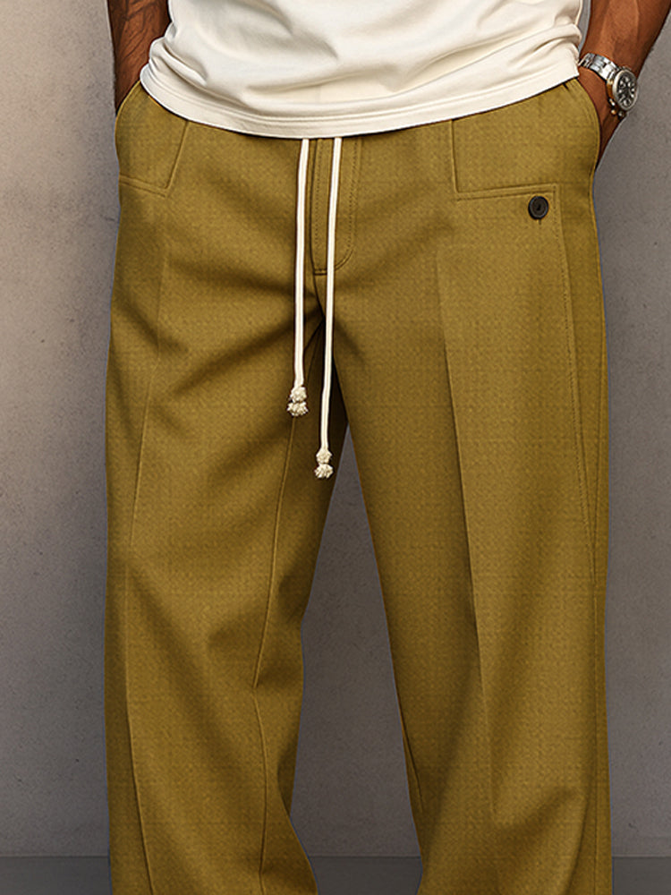 Men's Relaxed Drawstring Casual Pants