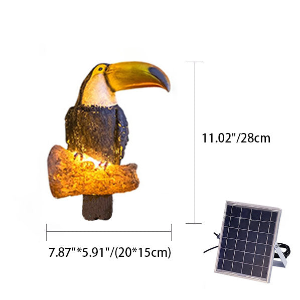 Solar-Tier-Gartenleuchte mit warmweißem LED-Leuchten
