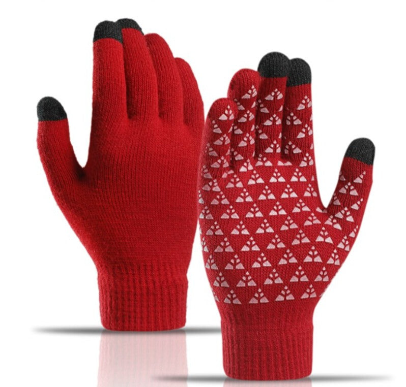 Knitted Beanie Hat with Peak
