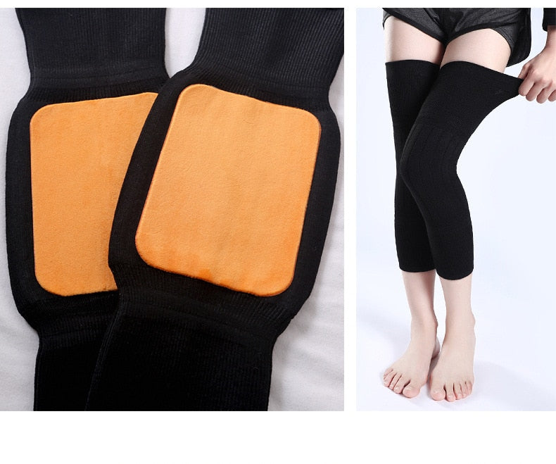 Women's Thermal Knee Warmers with Inner Pads