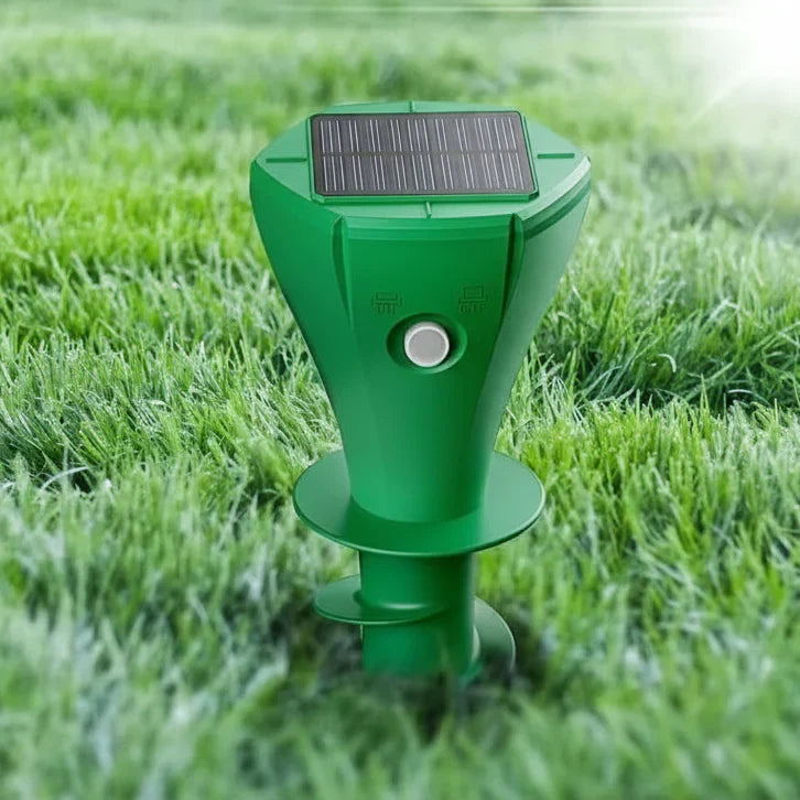 Repelente solar ultrasónico de topos y topillos