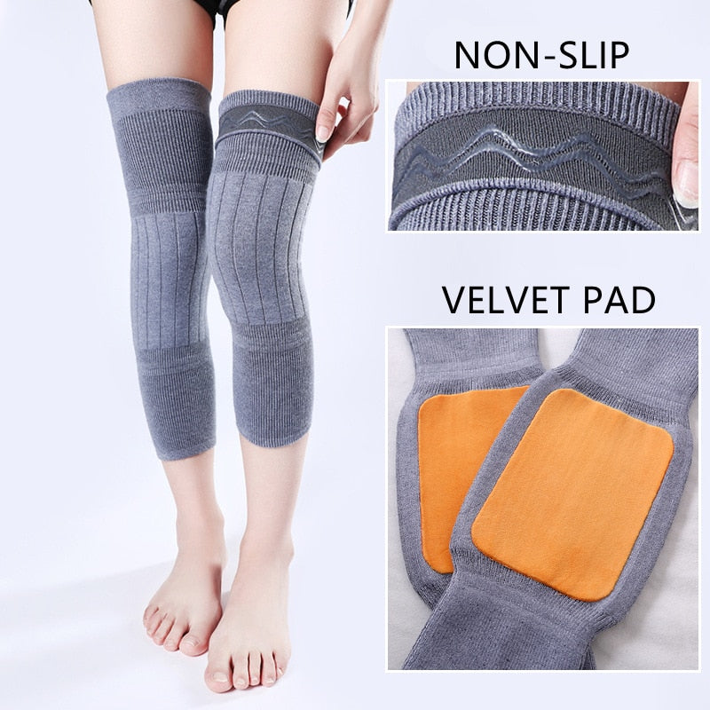 Women's Thermal Knee Warmers with Inner Pads