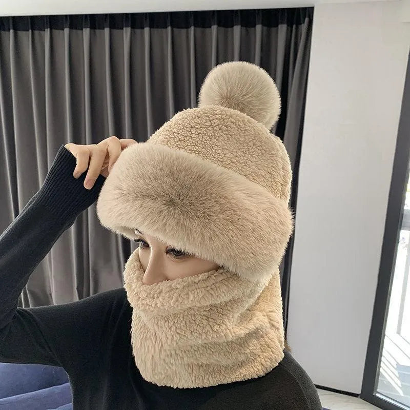 Women’s Plush Winter Hat Set