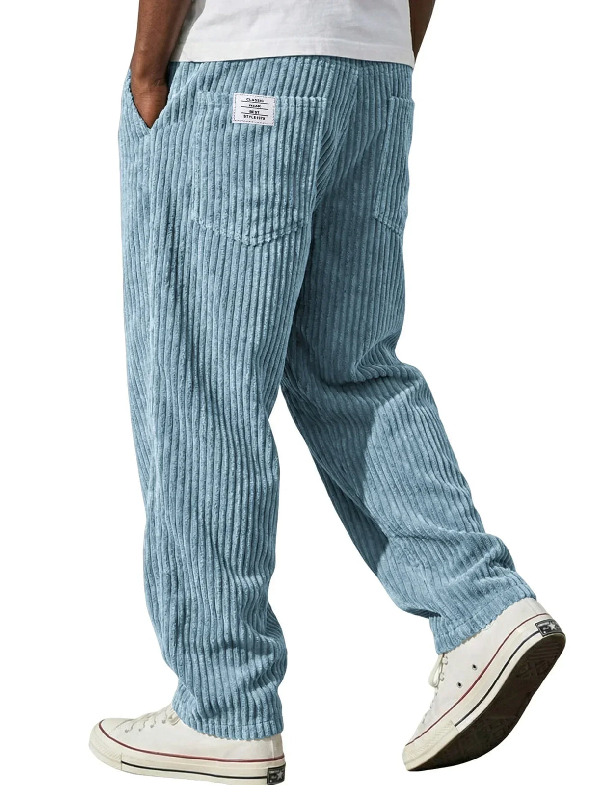Men’s Ribbed Casual Trousers
