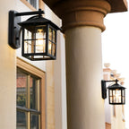 Aplique de pared exterior estilo farol vintage