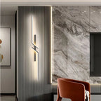 Modern Linear Cross LED Wall Light with Ambient Glow