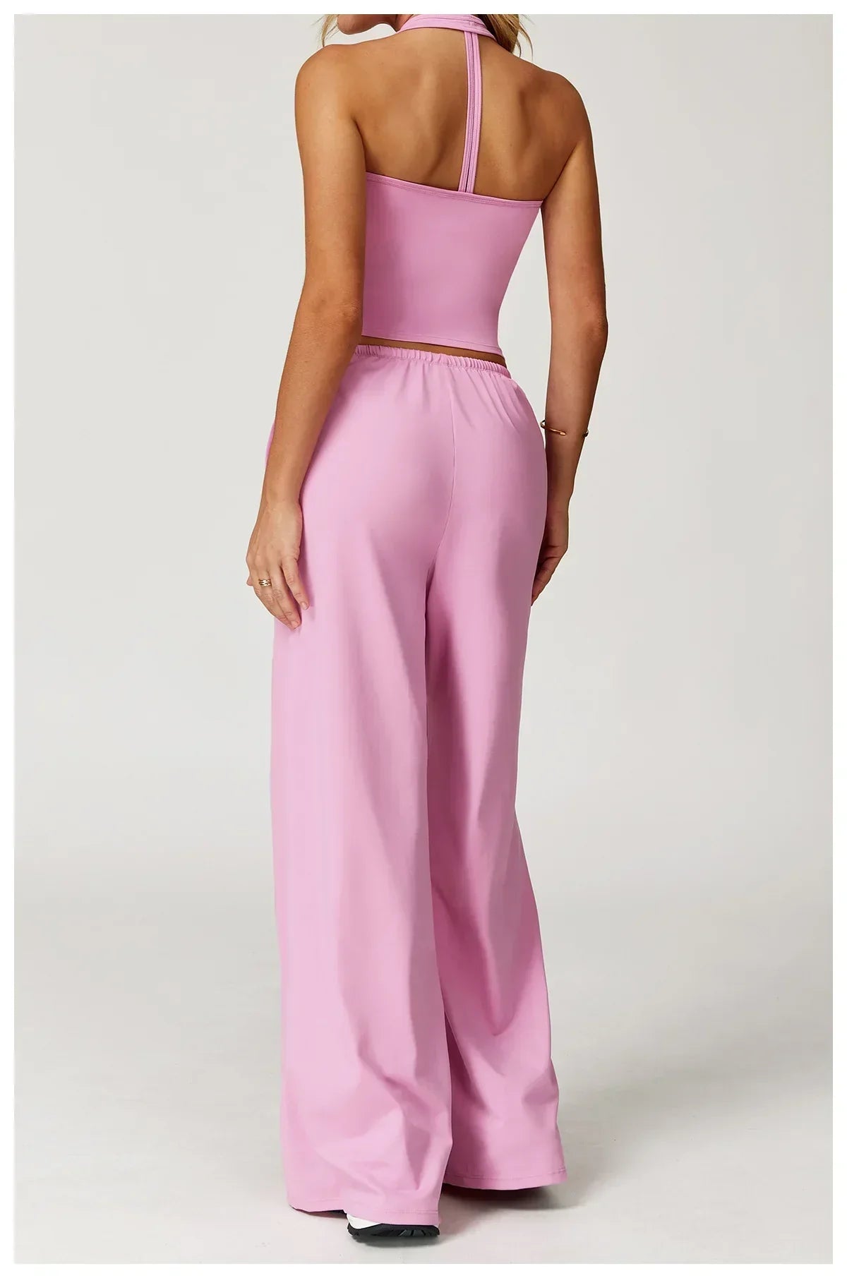 Women's Relaxed Drawstring Palazzo Trousers