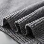 Cárdigan de punto minimalista con cremallera para hombre