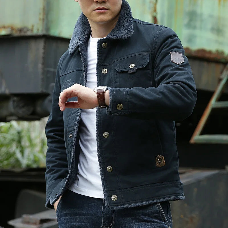 Men’s Sherpa Collar Casual Jacket