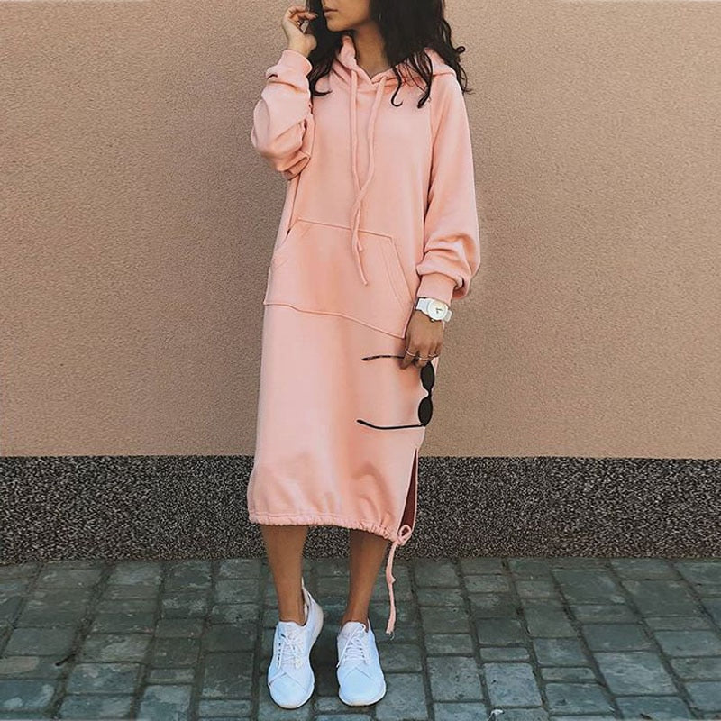 Women’s Hooded Midi Dress