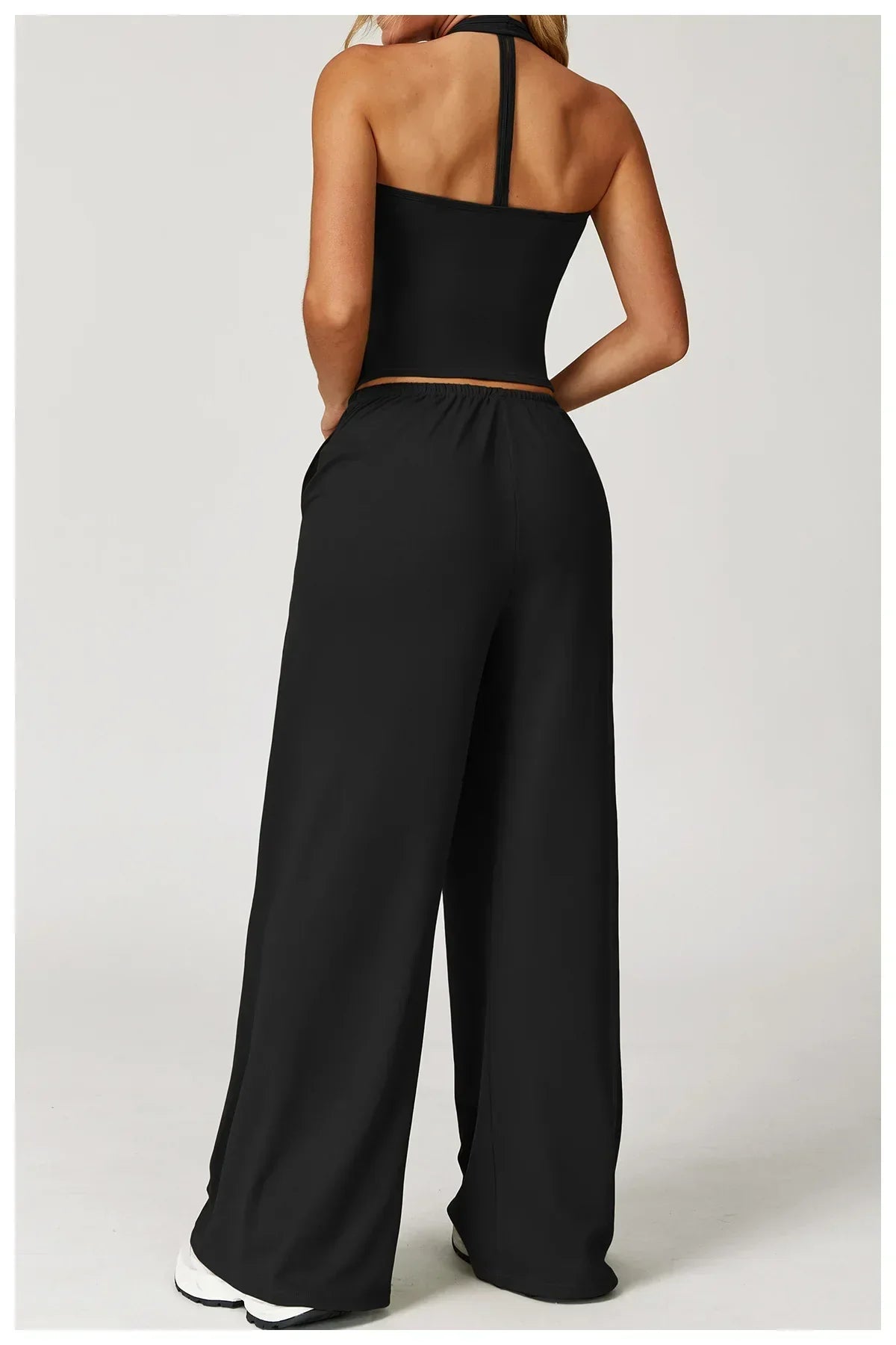 Women's Relaxed Drawstring Palazzo Trousers