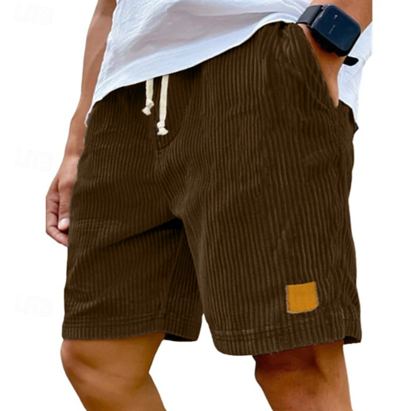 Men's Corduroy Drawstring Shorts