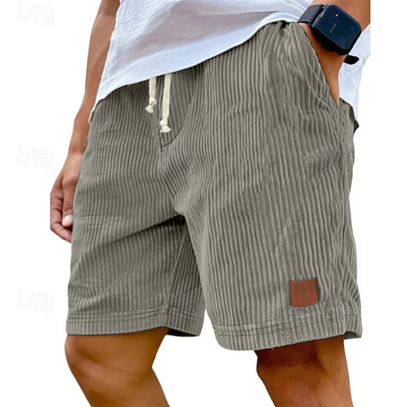 Men's Corduroy Drawstring Shorts