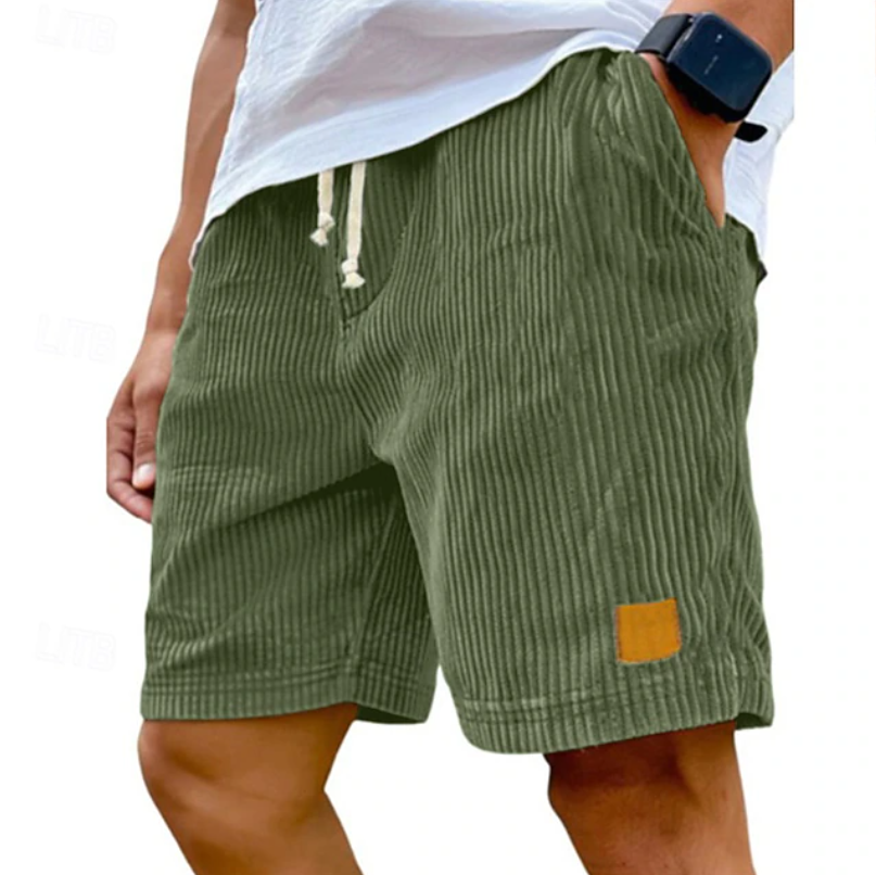 Men's Corduroy Drawstring Shorts