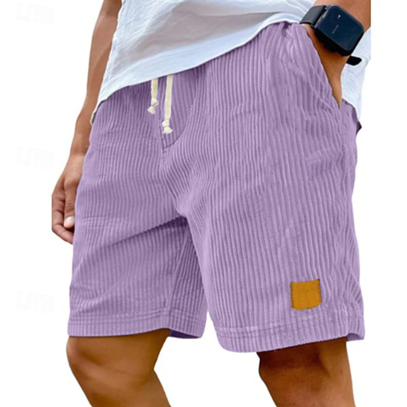 Men's Corduroy Drawstring Shorts